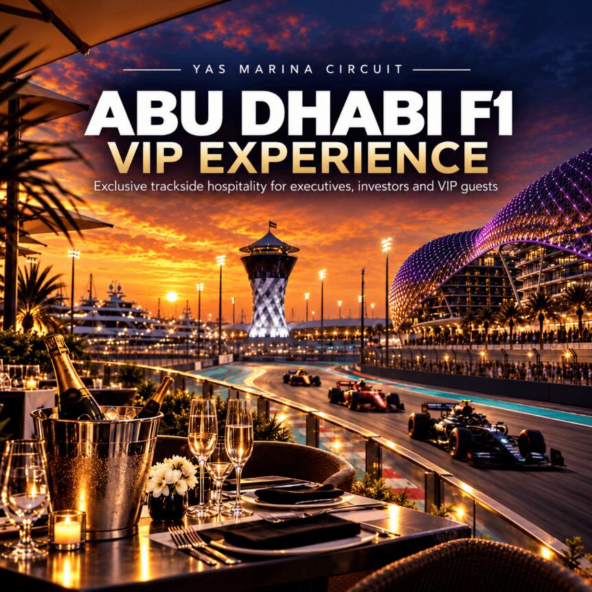 Exclusive Abu Dhabi F1 Hospitality Experience Now Available For Crypto Executives, Investors And Vip Guests Exclusive Abu Dhabi F1 Hospitality Experience Now Available For Crypto Executives, Investors And Vip Guests